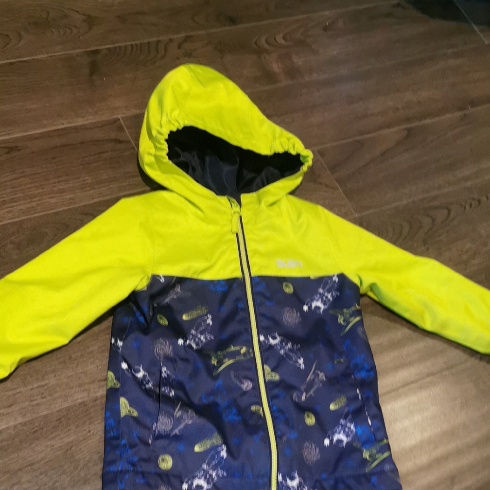 Gustin Neon Yellow and Navy Jacket